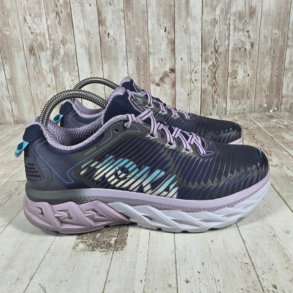 Hoka One One Arahi Womens Running Shoes Midnight Blue Lavender‎ 1016259 MBLV 7
